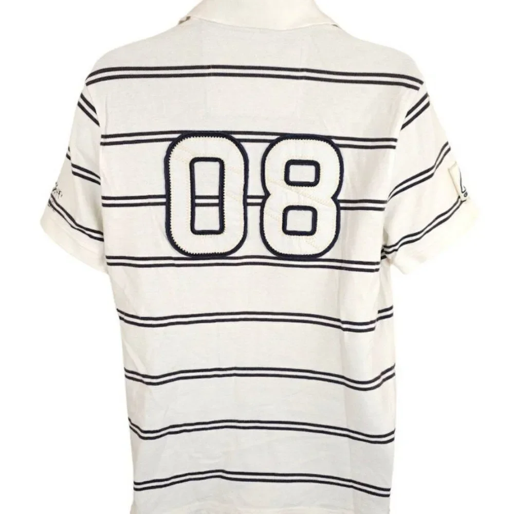Vintage Les Voiles De St Tropez Polo Shirt Mens Size Large White Y2K Regatta - Picture 3 of 8